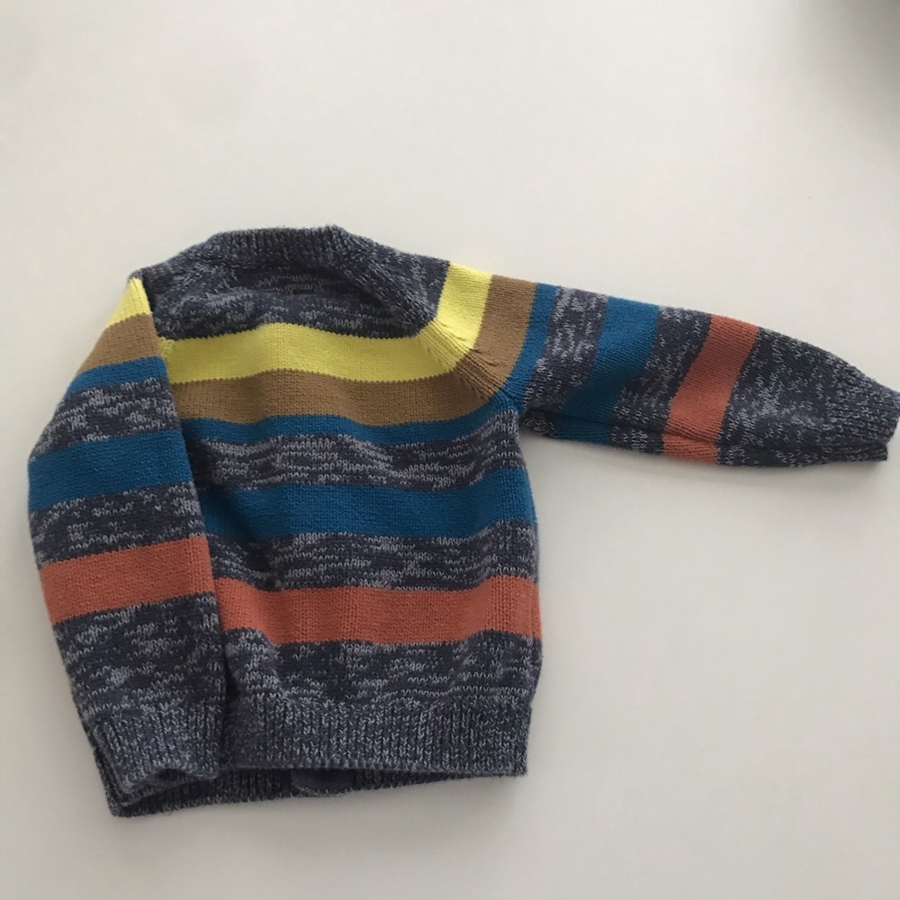 EUC Tea Collection Button-Down Striped Sweater - Picture 2 of 3